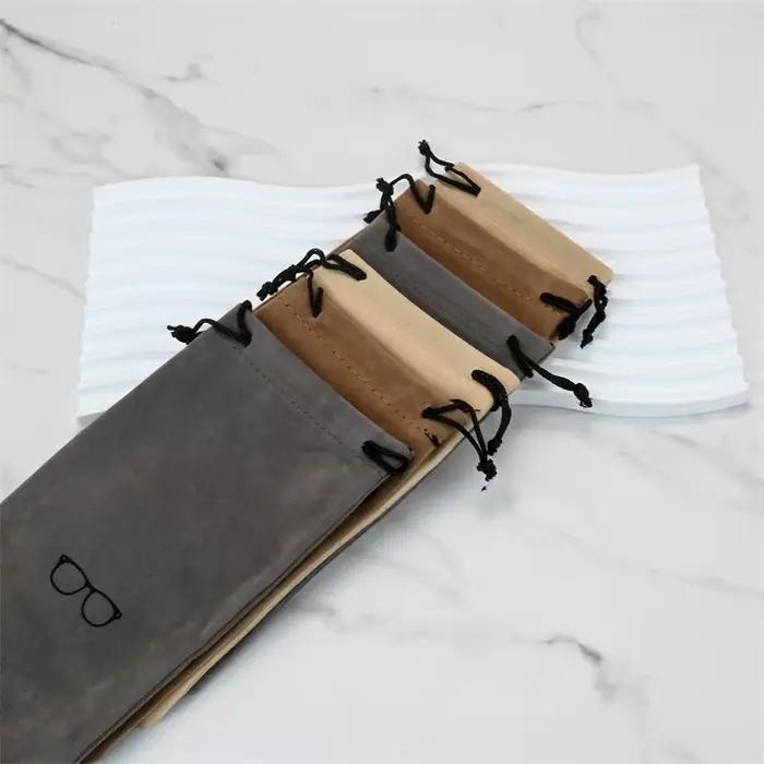 Étui à lunettes Portable à la mode, accessoires pour lunettes, sac à lunettes souple, sacs pour lune