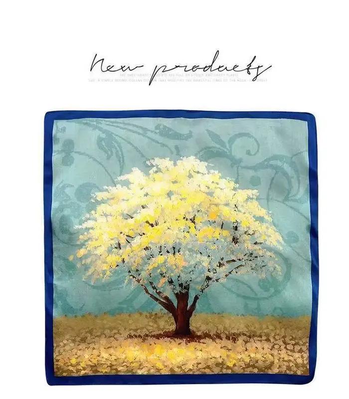 Foulard carré 70x70cm protection solaire foulard femme printemps été style élégant occassions spéciales