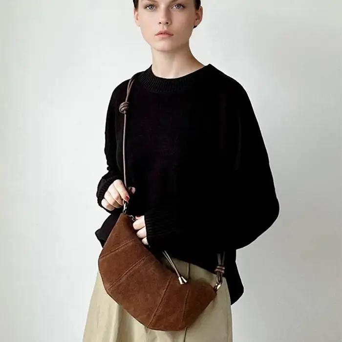 Sac à main en cuir de vachette véritable pour femme, sac à bandoulière pour femme, designer de luxe,
