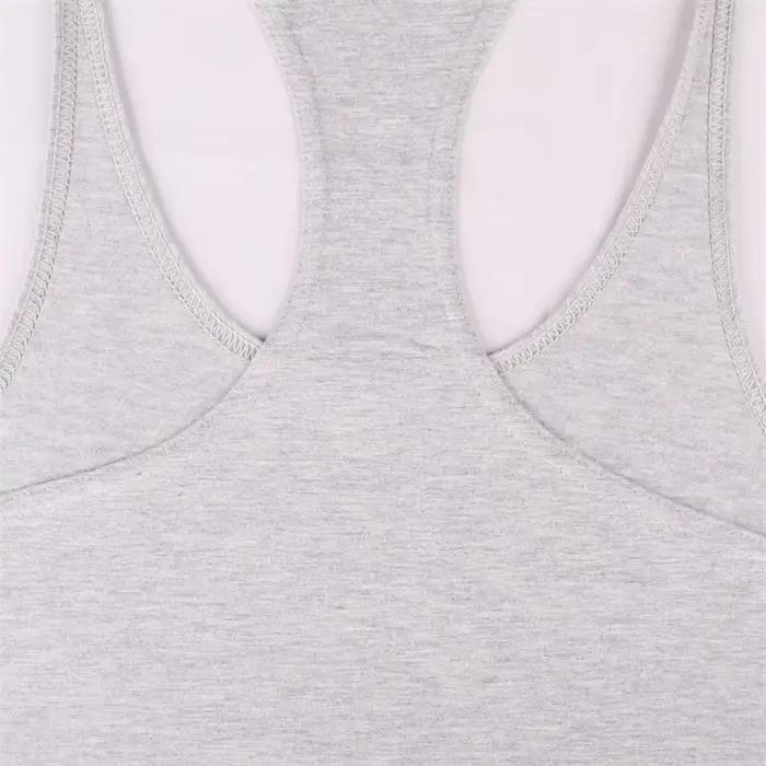 Débardeur basique en coton de couleur unie pour hommes, sans manches, dos en Y, gilet de gymnastique