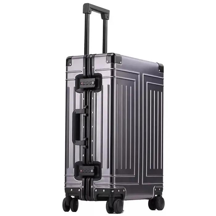 Bagage de voyage en aluminium valise rigide nouvelle valise en aluminium 20 "24" 26 "29" pouces sac
