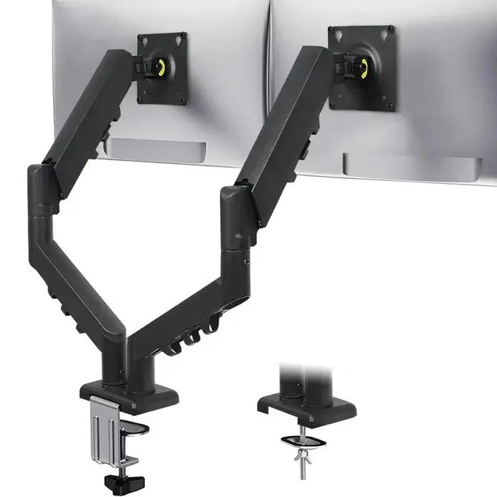 Nouveau support de moniteur d'ordinateur à bras simple/double pour disposition horizontale verticale