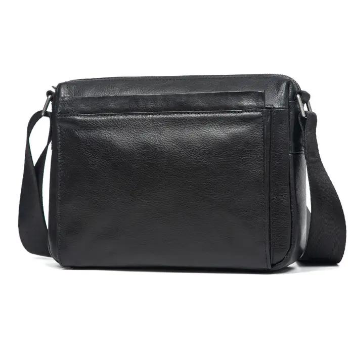 Sac à bandoulière unisexe décontracté en cuir véritable, tendance de la mode, sac messager original