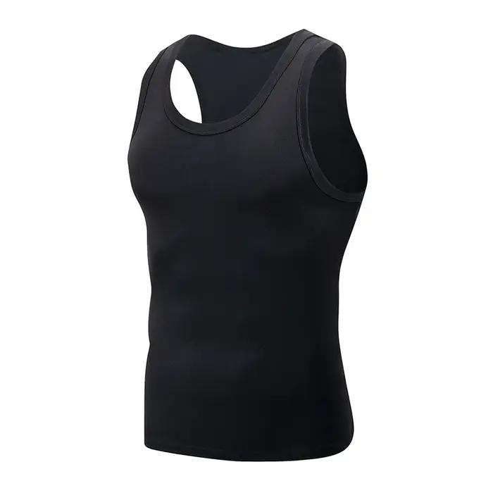 Gilet basique quatre saisons pour hommes, couleur classique noir et blanc, grande taille, sport et l