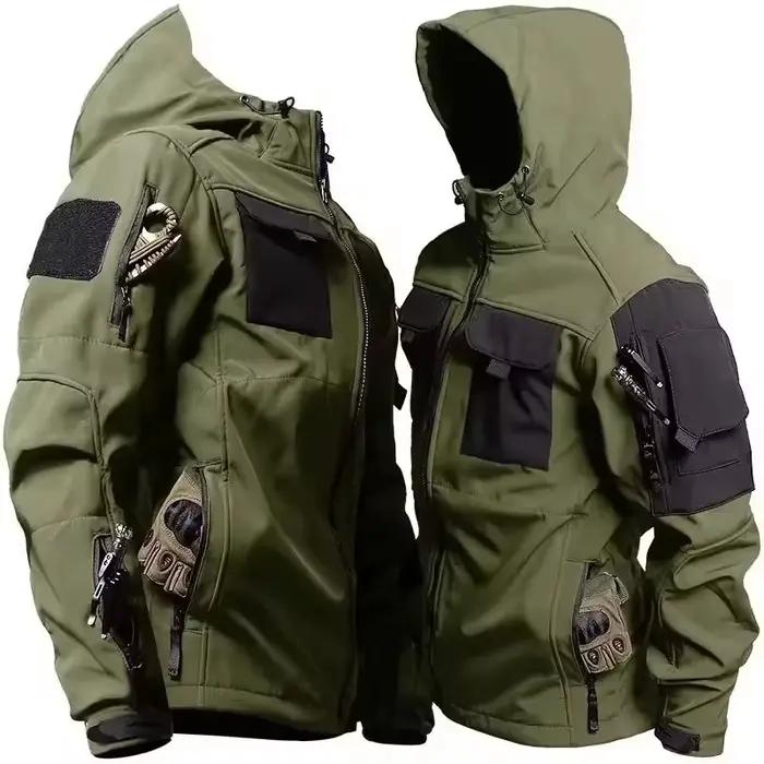 Vestes tactiques militaires pour hommes, nouvelle collection automne-hiver, coque souple, imperméabl