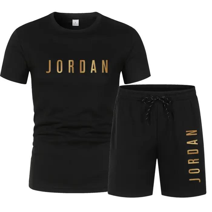 Ensemble de sport pour homme été 2026, collection à succès : T-shirt décontracté imprimé JORDAN et s