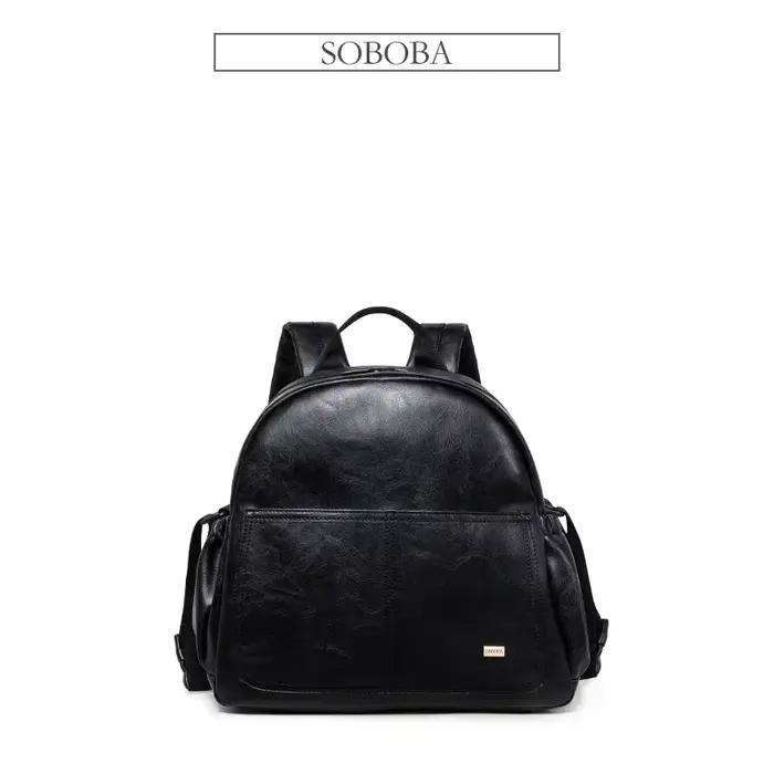 Soboba-Sac à couches solide de grande capacité avec sangles de sac à dos pour mères à la mode, sac à