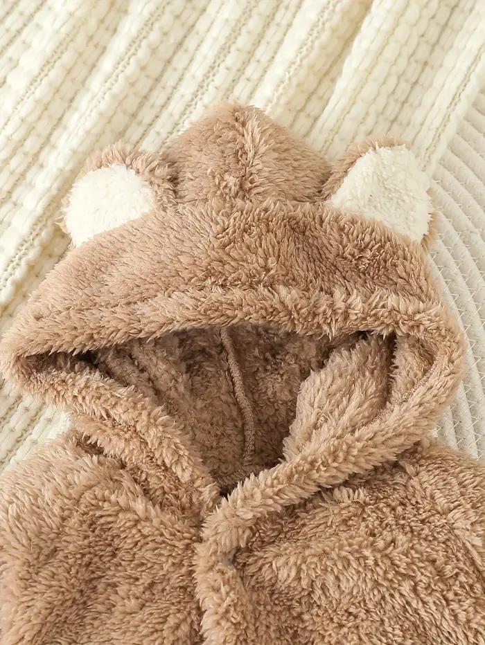 Barboteuse en molleton chaud pour nouveau-né, Costume pour bébé garçon et fille, pyjama Animal, comb
