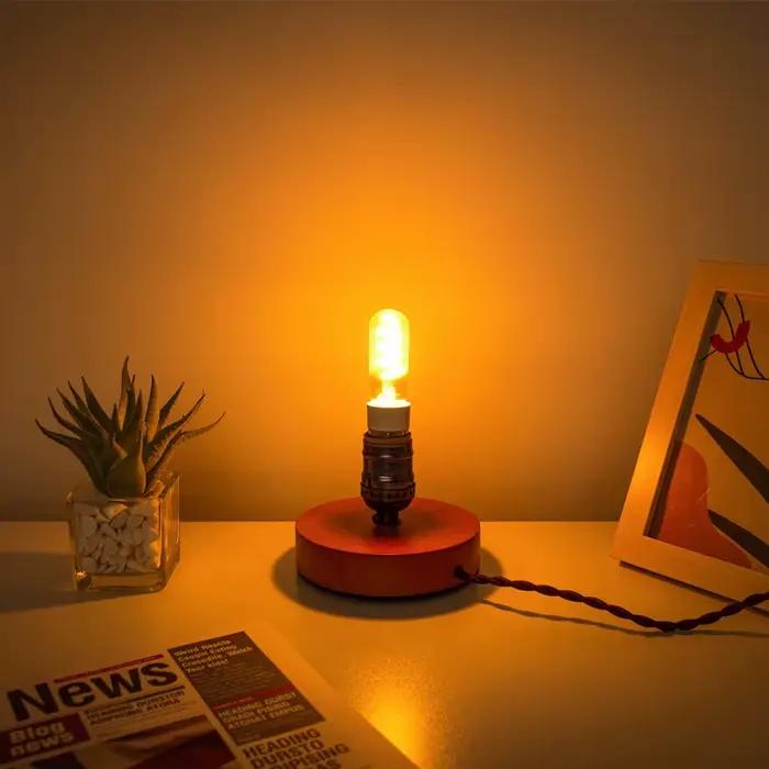 Ampoule de nuit tubulaire rétro E14 E12 220V 110V, variable 3W 2200K, Filament souple, lampe de Tabl
