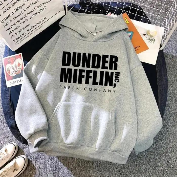 Dunder Mifflin Paper Company Sweat à capuche The Office Sweat-shirt unisexe décontracté à capuche
