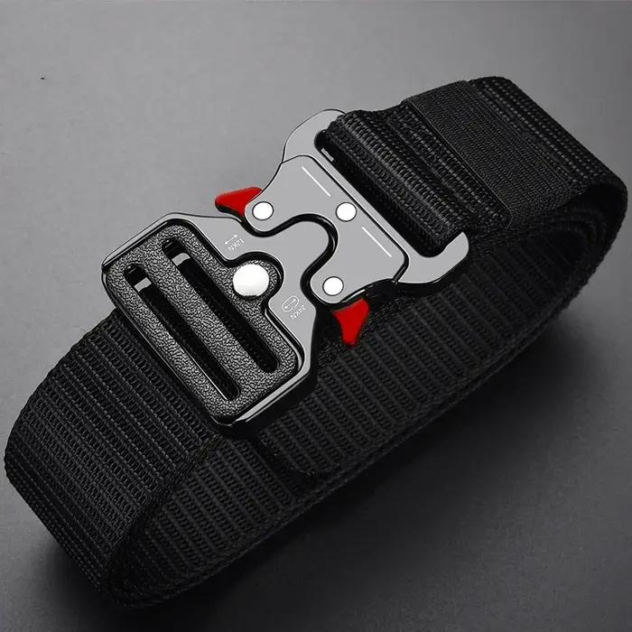 Véritable ceinture tactique à dégagement rapide, ceinture militaire d'extérieur en Nylon véritable s