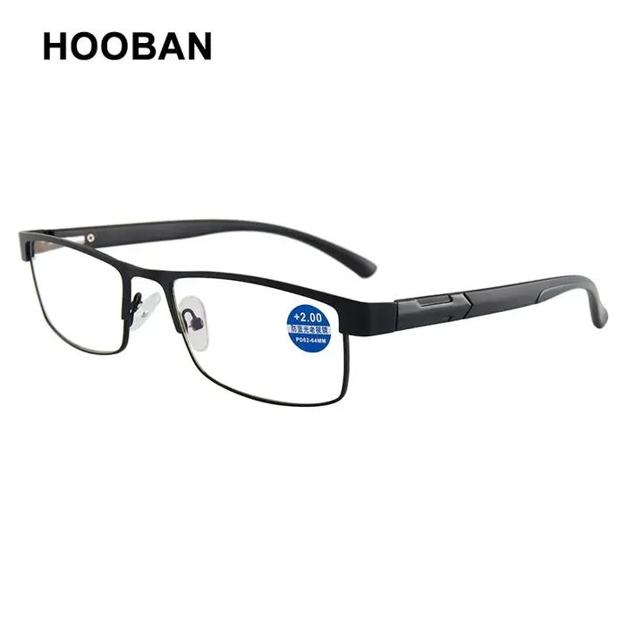Lunettes de lecture en acier inoxydable de haute qualité pour hommes et femmes, presbytes, à la mode