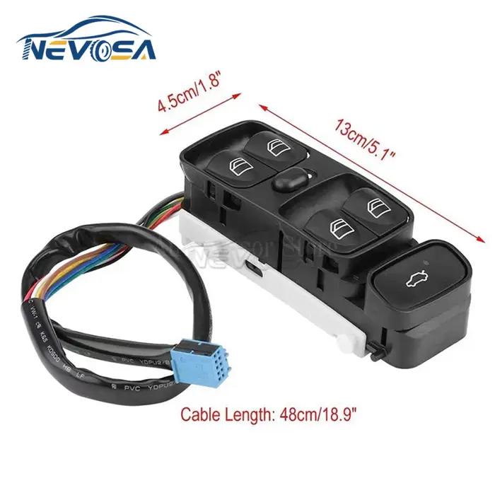 NEVOSA A 2098203410 Interrupteur de fenêtre de commande électrique, pour MERCEDES classe C W203 C1