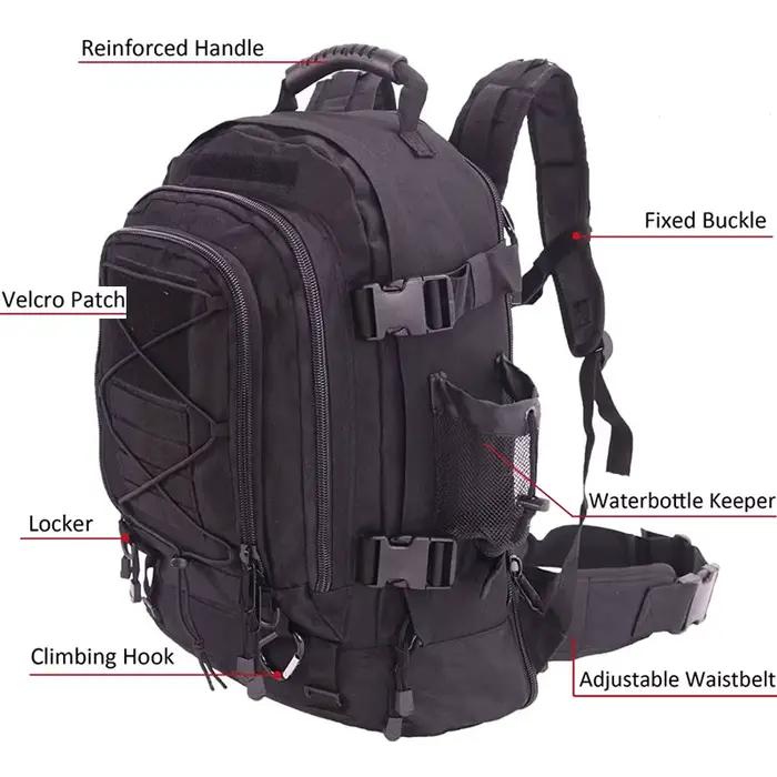 60L militaire tactique sac à dos armée Molle assaut sac à dos voyage en plein air randonnée sacs à d