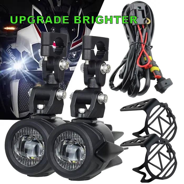 Phare antibrouillard auxiliaire pour moto, lampe plus lumineuse, 40W, 6000K, compatible avec BMW Run