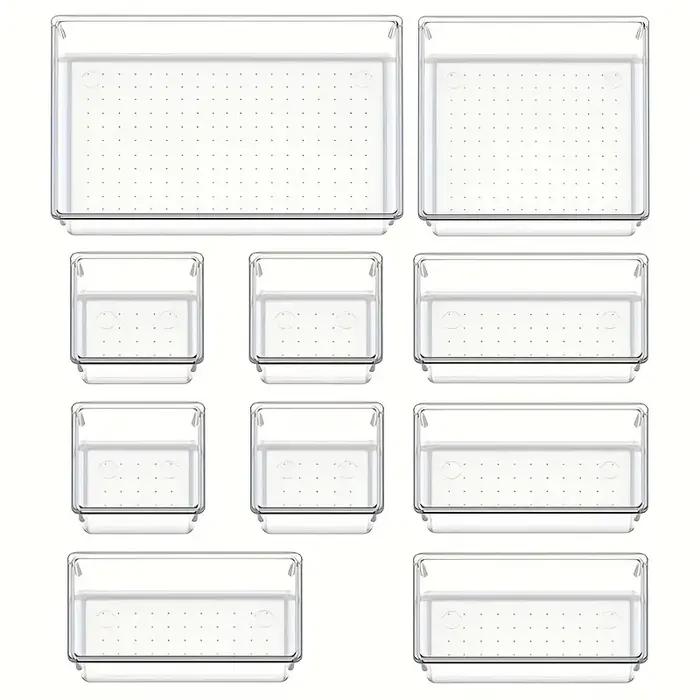 MELEvaluSet-Plateaux en plastique transparent, plateaux polyvalents, supports de synchronisation dan