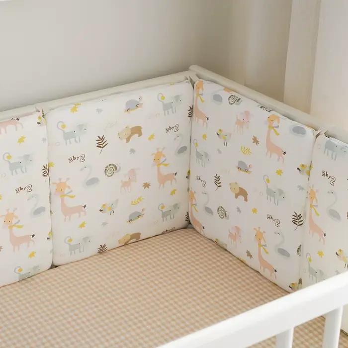 Pare-chocs lit bébé lavable protection anti-collision sécurité nouveau-né 6 pièces R64