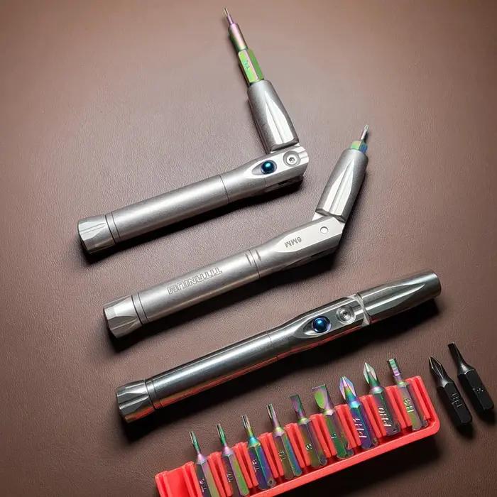EDC – tournevis en alliage de titane, Gadget Portable, équipement d'équitation à embout croisé, Camp