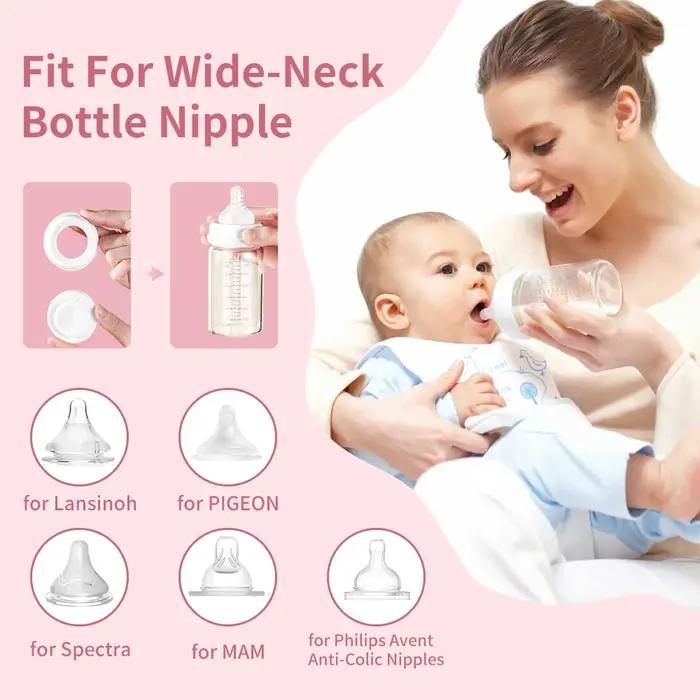 Bouteille de stockage de lait maternel 180 ml bouteilles de collecte à large ouverture pour le stockage et le transport du lait maternel pour bébé occasions spéciales