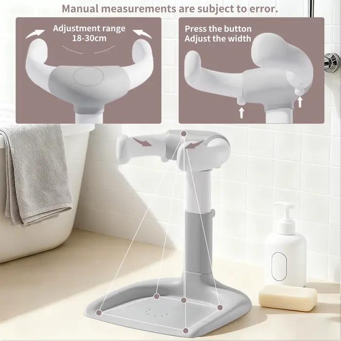 Support de bain pour bébé, Assistant de bain pour bébé, Support de bain avec hauteur et accoudoir ré