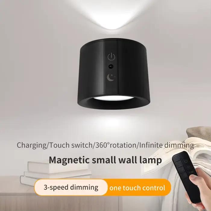 LED appliques murales lumière contrôle tactile Double tête applique 360 rotatif 3 couleurs appliques