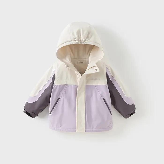 Dave Bella garçons filles printemps automne veste manteau pour enfants imperméable à capuche extérie