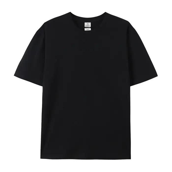LOGO gratuit femmes et hommes Image personnalisée t-shirts 100% coton 220g gsm décontracté à manches
