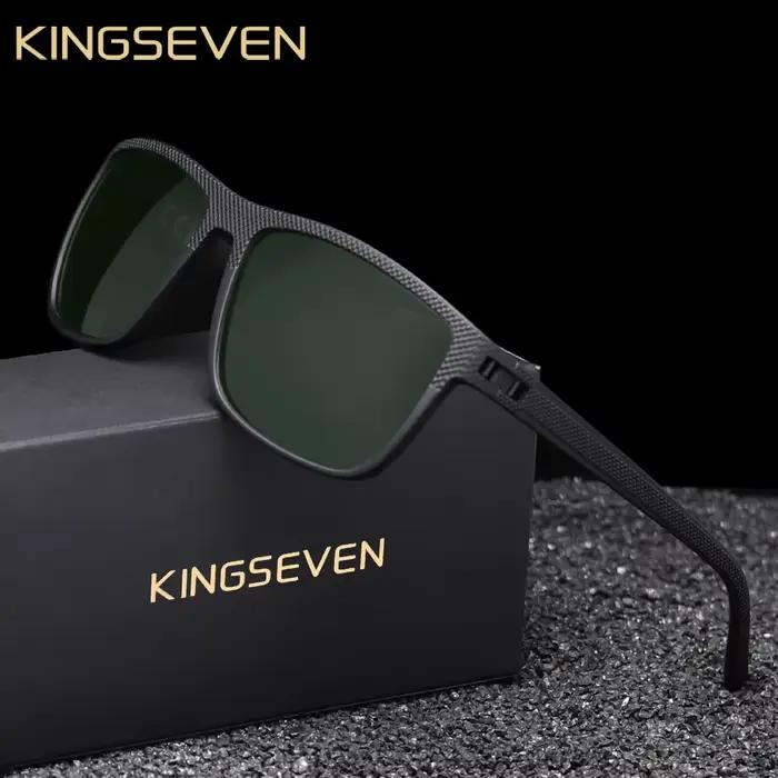 KINGSEVEN mode lunettes de soleil polarisées pour hommes UV400 lunettes rectangulaires pêche conduit