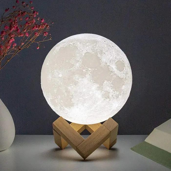 Lampe au clair de lune assemblée, caractéristiques créatives, jouet familial, salon, chambre à couch