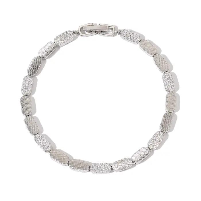 Bracelet de luxe incrusté de Zircon, lumineux et brillant, bijoux pour femmes, cadeau de noël CN8105