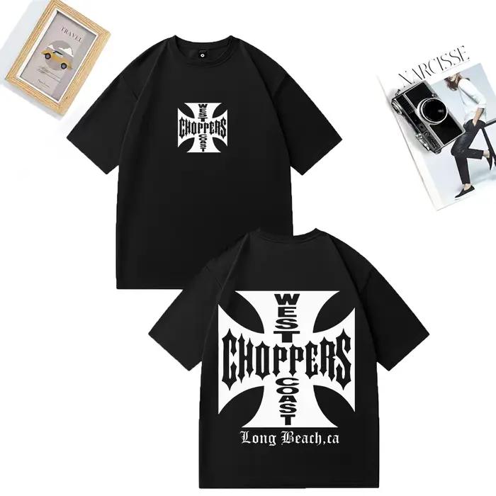 Chemise Paul Walker West Coast Choppers pour hommes et femmes, t-shirt vintage ample en coton à manc