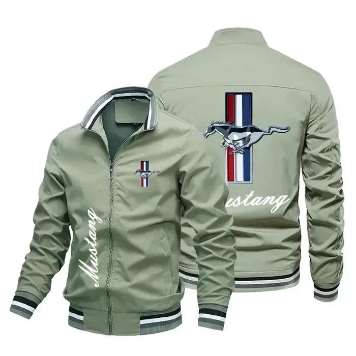 Nouveau manteau de sport de loisirs pour hommes Ford Mustang logo de voiture imprimé veste hip hop p