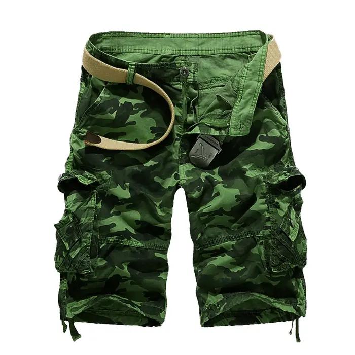 Shorts Cargo Camouflage Homme Nouvelle Collection 2026 – Coupe Ample Militaire Estivale – Taille US
