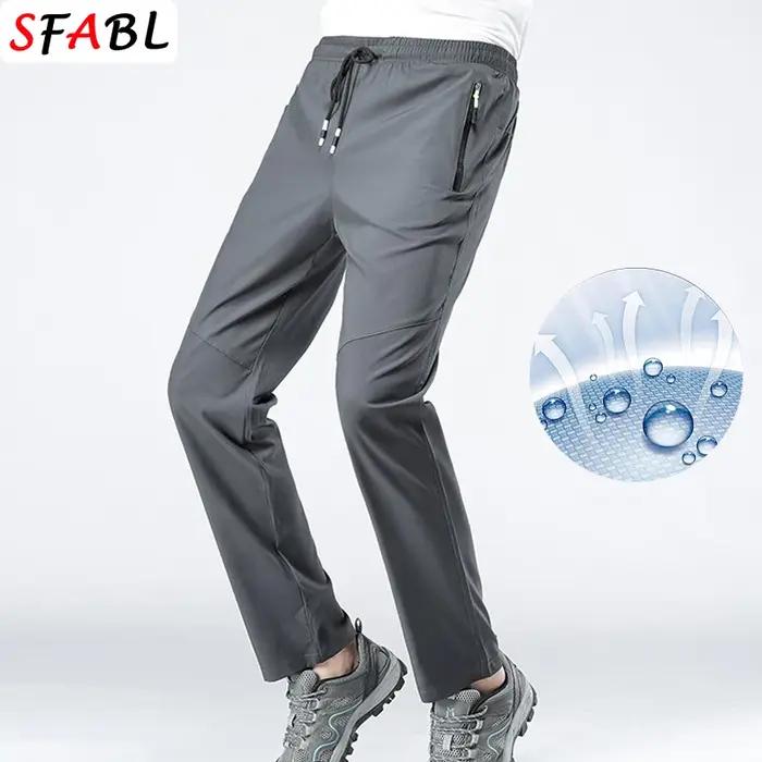 5XL haute Stretch Sport de plein air randonnée pantalon hommes poches à glissière pantalon hommes ét