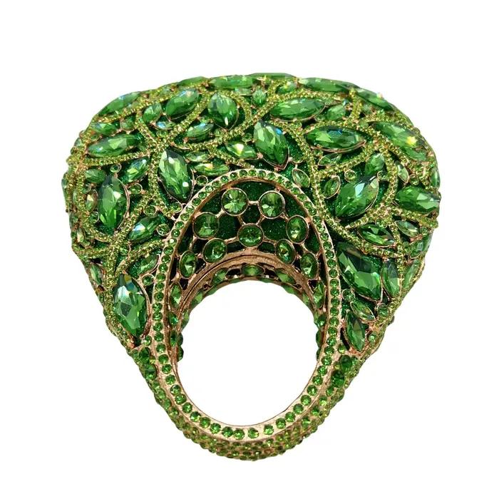 Sac de soirée vintage en satin vert olive avec poignée supérieure, pochette élégante pour mariage et