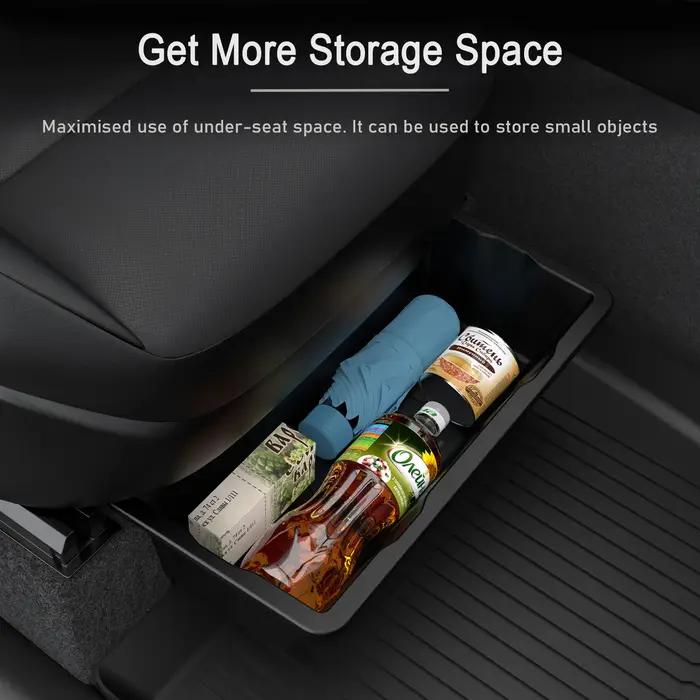 Boîte de rangement sous le siège pour Tesla modèle Y Juniper Launch 2025, organisateur de Console Ce