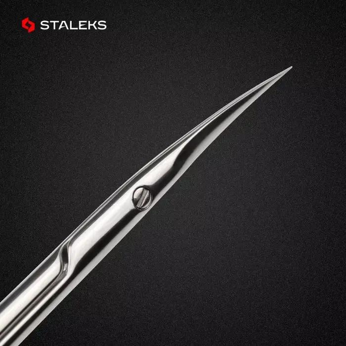 STALEKS SE-20-2 ciseaux à ongles de haute qualité en acier inoxydable coude ciseaux à sourcils Profe