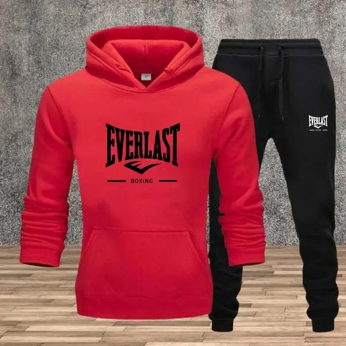 Ensemble pour hommes d'automne et d'hiver: pull de jogging fitness à la mode, sweat-shirt à capuche,