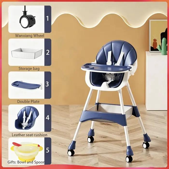 Chaise de salle à manger multifonctionnelle pour enfants, siège de table pour bébé, ascenseur, appre