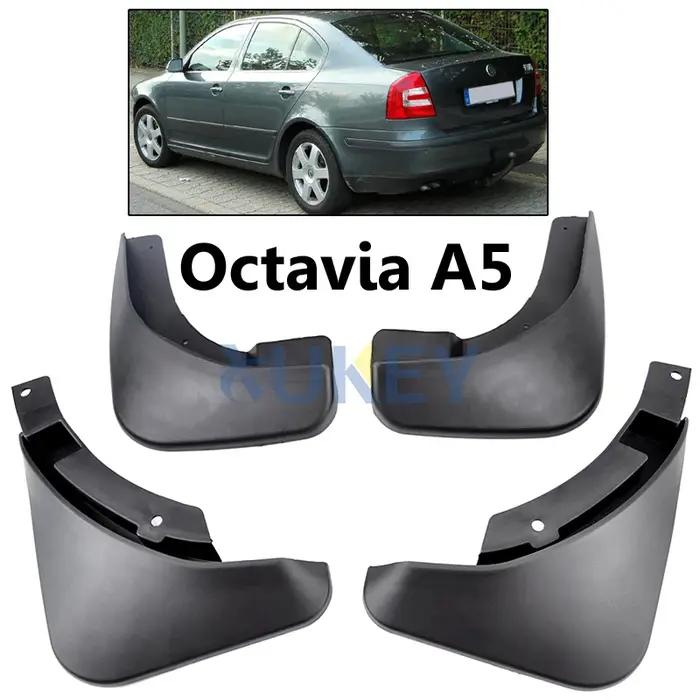Jeu de garde-boue de voiture pour Skoda Octavia 2, A5 Saloon Estate Chlor2005-2007, 2008, 2009, 2010