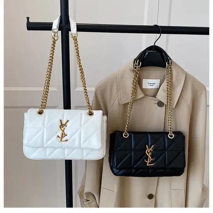 Sac carré vintage pour femme, sac à bandoulière tendance avec chaîne, convertible en sac à épaule, i