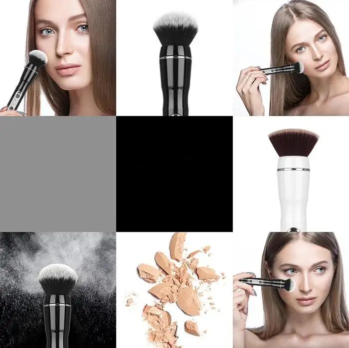 Pinceau de maquillage rotatif automatique, pinceau de maquillage électrique, fard à joues liquide et