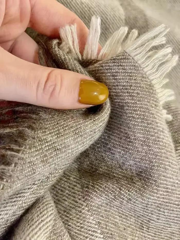 Écharpe en Cachemire Doux pour Femme, Écharpes Géométriques, Lettres, Châles, Épaissir, Chaud, Hiver