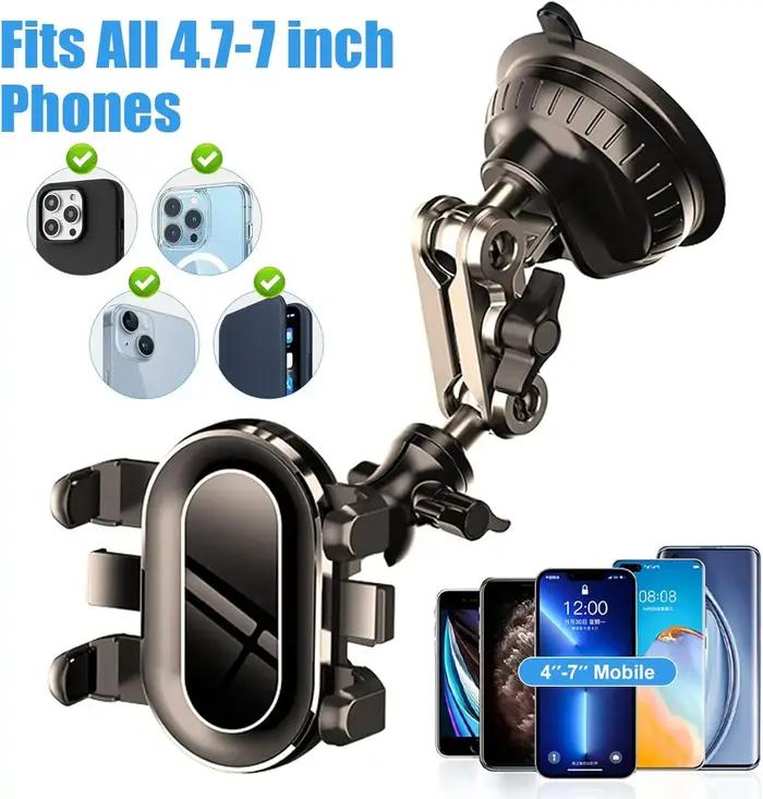 Support vidéo 360 degrés pour voiture bras rotatif forte aspiration pare-brise tableau de bord flux en direct
