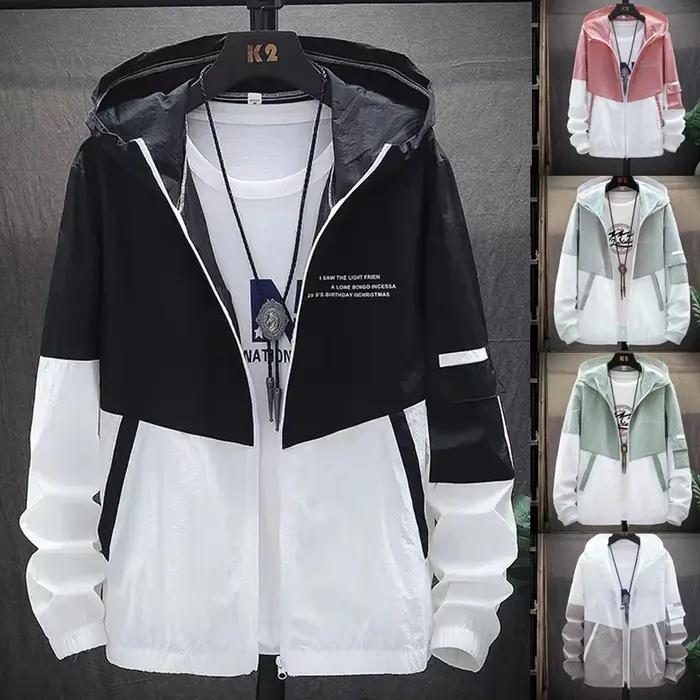 Chemise de Protection solaire d'été pour hommes, veste coupe-vent fine à séchage rapide, respirante
