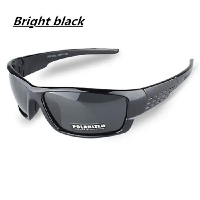 Lunettes de soleil polarisées à monture noire pour hommes et femmes, lunettes de conduite en argile,