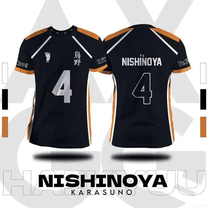 Haikyuu Fukurodani Hinata dessin animé Cosplay hommes maillot été à manches courtes enfants t-shirt