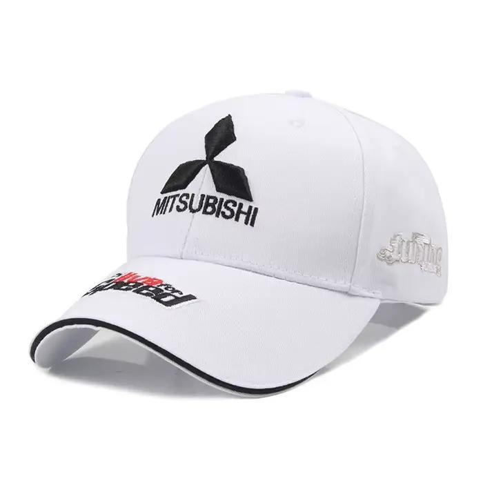Casquette de baseball noire thème Mitsubishi Racing, casquette commémorative avec logo de voiture, p