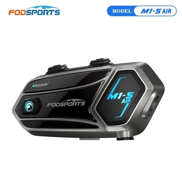 Interphone moto Fodsports M1-S AIR, casque Bluetooth, Interphone moto, radio FM, partage de musique.