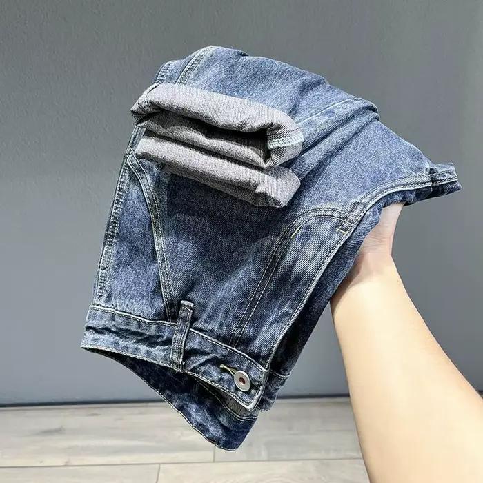 Jean Vintage coréen pour hommes, ample et conique, mode High Street, sarouel drapé, Hip Hop, Streetw